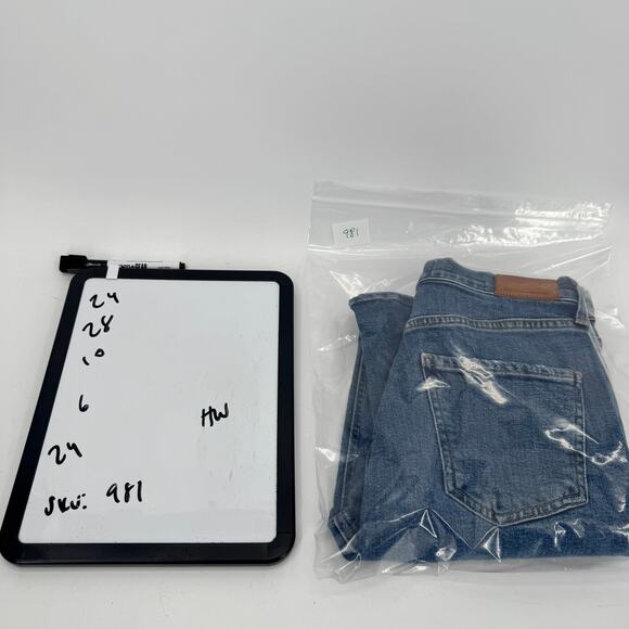 Citizens of Humanity Jeans Womens 24 Charlotte High Rise Button Fly Blue Denim - Picture 11 of 11